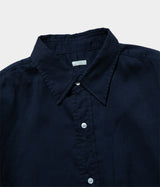A.PRESSE "Double Weave Twill Regular Collar Shirt"
