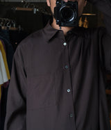 YOKE "RAYON COTTON REGULAR COLLAR SHIRT"