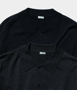A.PRESSE "Wool Knit Polo Collar Cardigan"