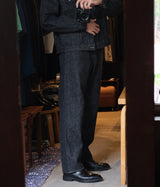A.PRESSE "Black Washed Denim Pants"