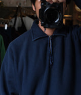 A.PRESSE "Vintage Half Zip Sweat Shirt"