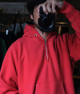 A.PRESSE "Vintage Half Zip Sweat Hoodie"