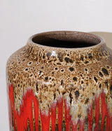 FAT LAVA "Scheurich Lora Vintage Germany Pottery Vase 258"