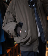 SSSTEIN "WINDPROOF NYLON OVERSIZED FLIGHT JACKET"