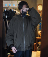SSSTEIN "WINDPROOF NYLON OVERSIZED FLIGHT JACKET"