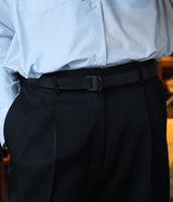 SSSTEIN 25AW "LEATHER BELT (RECTANGLE BUCKLES)"