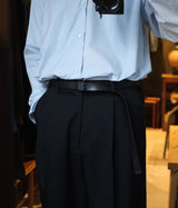 SSSTEIN 25AW "LEATHER BELT (RECTANGLE BUCKLES)"