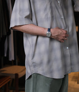 SSSTEIN 25SS "C/R CHECK OVERSIZED SS SHIRT"