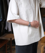 STILL BY HAND "SH01251" Silk mixed shirt