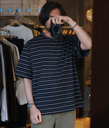 STILL BY HAND "CS03251" Striped t-shrt