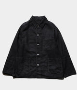 A.PRESSE 2025 Style1 "Vintage Black Linen Coverall"