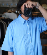 STILL BY HAND "SH07252"Cotton Regular Collar Shirt