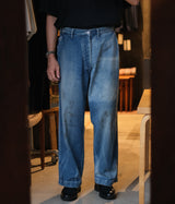 A.PRESSE 2025 Style1 "US ARMY DUNGAREE DENIM TROUSERS"
