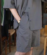 STILL BY HAND "PT02252" Polyurethane blend nylon shorts