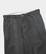 A.PRESSE 2025 Style2 "Vintage Black Chambray Work Pants"