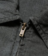 A.PRESSE 2025 Style2 "Vintage Black Chambray Sports Jacket"