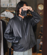 A.PRESSE 2025 Style2 "Leather Sports Jacket"