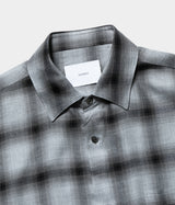 SSSTEIN 25AW "RAYON/LYOCELL CHECK OVERSIZED DOWN PAT SHIRT"