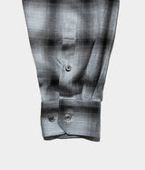 SSSTEIN 25AW "RAYON/LYOCELL CHECK OVERSIZED DOWN PAT SHIRT"