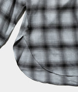 SSSTEIN 25AW "RAYON/LYOCELL CHECK OVERSIZED DOWN PAT SHIRT"