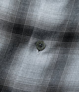 SSSTEIN 25AW "RAYON/LYOCELL CHECK OVERSIZED DOWN PAT SHIRT"