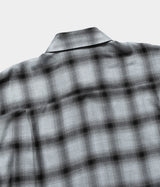 SSSTEIN 25AW "RAYON/LYOCELL CHECK OVERSIZED DOWN PAT SHIRT"