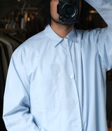 SSSTEIN 25AW "SUVIN COTTON OVERSIZED DOWN PAT SHIRT"