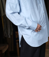 SSSTEIN 25AW "SUVIN COTTON OVERSIZED DOWN PAT SHIRT"