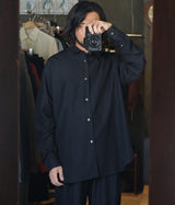 SSSTEIN 25AW "WOOL/SILK REGULAR COLLAR SHIRT"