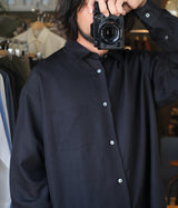 SSSTEIN 25AW "WOOL/SILK REGULAR COLLAR SHIRT"