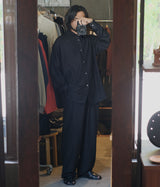 SSSTEIN 25AW "WOOL/SILK REGULAR COLLAR SHIRT"