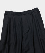 SSSTEIN 25AW "WOOL/SILK WIDE EASY TROUSERS"