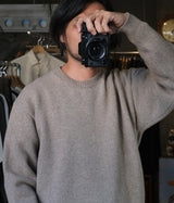 SSSTEIN 25AW "EXTRA FINE WOOL WARM KNIT CREW NECK LS"
