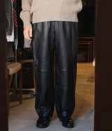SSSTEIN 25AW "SHEEP LEATHER EASY TROUSERS"