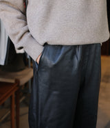 SSSTEIN 25AW "SHEEP LEATHER EASY TROUSERS"