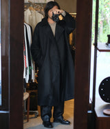 SSSTEIN 25AW "WOOL FLANNEL OVERSIZED DOUBLE BREASTED COAT"