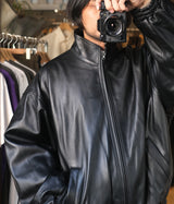 SSSTEIN 25AW "SHEEP LEATHER STAND COLLAR JACKET"