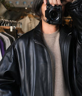 SSSTEIN 25AW "SHEEP LEATHER STAND COLLAR JACKET"