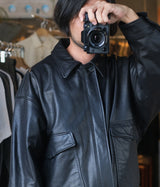 YOKE 25AW "Leather Flight Jacket"