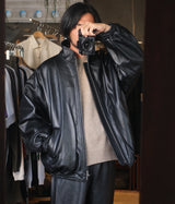 SSSTEIN 25AW "SHEEP LEATHER STAND COLLAR JACKET"