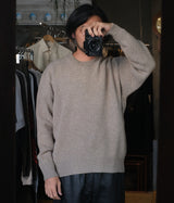 SSSTEIN 25AW "EXTRA FINE WOOL WARM KNIT CREW NECK LS"