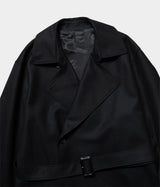 SSSTEIN 25AW "WOOL FLANNEL OVERSIZED DOUBLE BREASTED COAT"