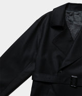 SSSTEIN 25AW "WOOL FLANNEL OVERSIZED DOUBLE BREASTED COAT"