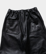 SSSTEIN 25AW "SHEEP LEATHER EASY TROUSERS"