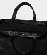 YOKO SAKAMOTO "RESEARCHER BAG - LARGE BLACK-FG"