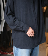 A.PRESSE 2025 Style2 "Wool Regular Collar Shirt"