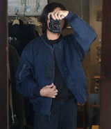 A.PRESSE 2025 Style2 "Vintage Silk Flight Jacket"