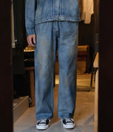 A.PRESSE 2026 Style1 "No.37 Washed Wide Denim Pants"