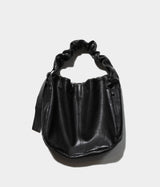 SSSTEIN 26SS "SHIRRING HANDLE LEATHER SHOULDER BAG"