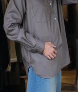 SSSTEIN 26SS "EXTRA FINE WOOL OVERSIZED REGULAR COLLAR SHIRT"